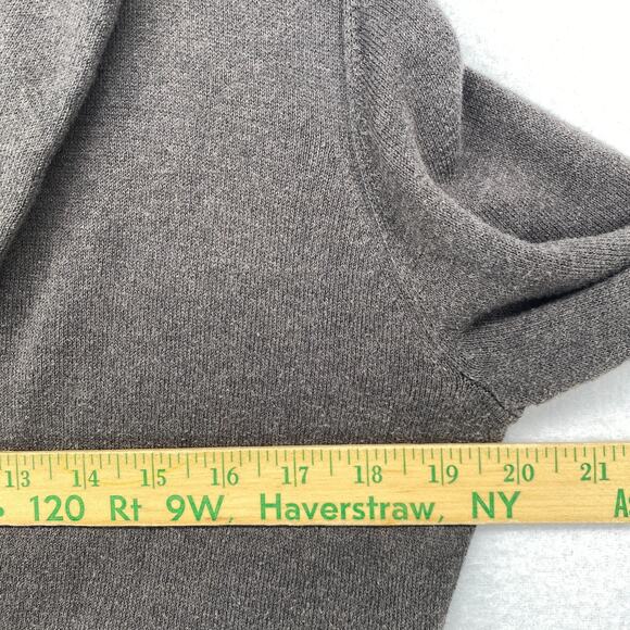 EILEEN FISHER Sweater Knit S Jersey Lined Organic Cotton Blazer Cardigan Brown - Picture 10 of 12
